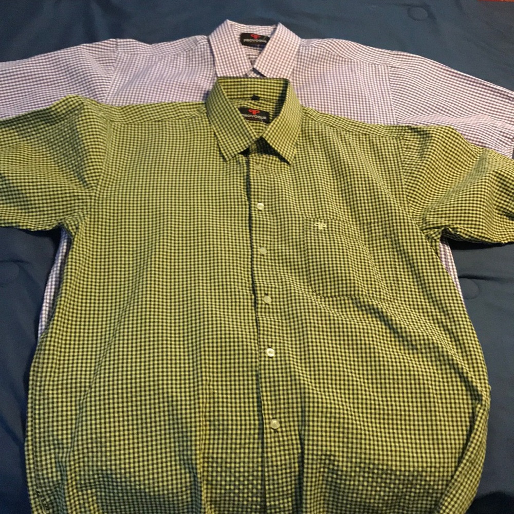 PROVOGUE S/S men’s shirts. Sz L